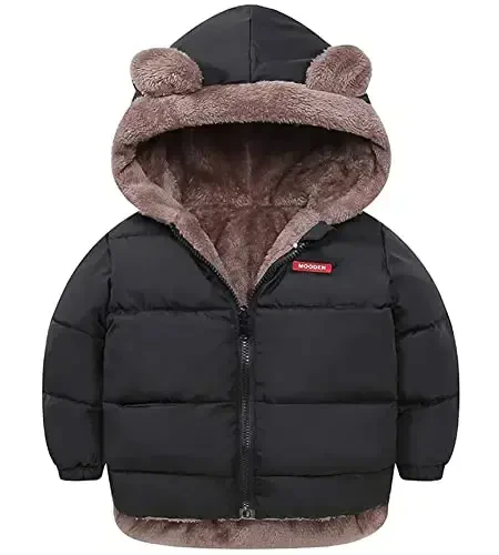 ARTMINE Baby Toddler Boys Girls Winter Down Coats with Hoods, 12M - 5Y - 1