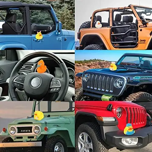 Arttyma to'plamidagi rezina o'rdaklar, Jeep o'rdaklari uchun aralash o'rdaklar, suzuvchi o'rdak hammom o'yinchoqlari ziyofat uchun sovg'alar (50 dona) - 3
