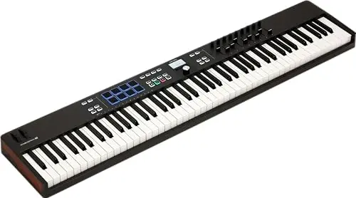 Arturia KeyLab Essential 88 mk3 — 88 key USB MIDI Controller Keyboard with Analog Lab V Software Included, Black - ARTURIA