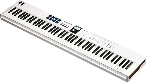 Arturia KeyLab Essential 88 mk3 — Analog Lab V dasturi bilan birga keladigan 88 tugmali USB MIDI kontroller klaviaturasi, oq - 3