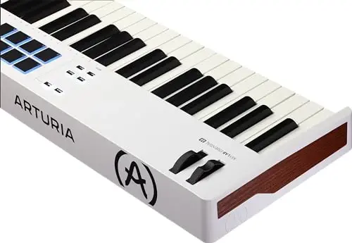 Arturia KeyLab Essential 88 mk3 — Analog Lab V dasturi bilan birga keladigan 88 tugmali USB MIDI kontroller klaviaturasi, oq - 5