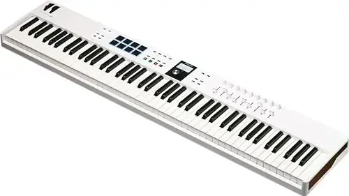 Arturia KeyLab Essential 88 mk3 — 88 key USB MIDI Controller Keyboard with Analog Lab V Software Included, White - 3