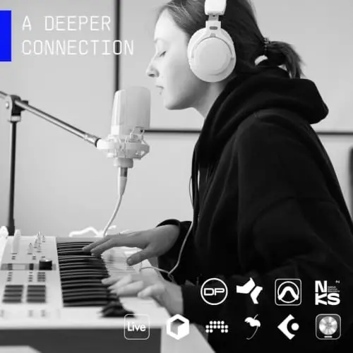 Arturia KeyLab Essential mk3 USB MIDI Controller, 49 Key - Aquamarine | Scale Chord and Arpeggiator modes, deep DAW integration, 2000 Analog Lab V presets, RGB-backlit velocity and pressure pads - 5