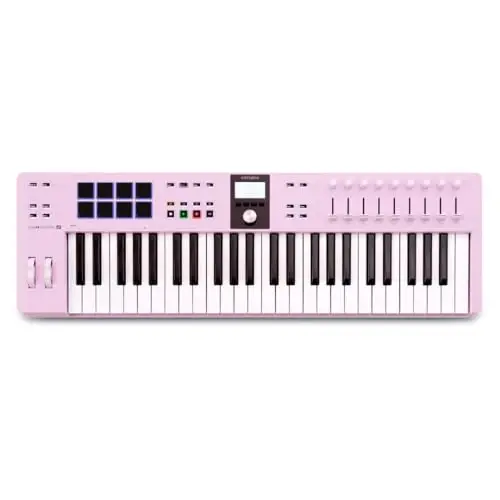 Arturia KeyLab Essential mk3 USB MIDI Controller, 49 Keys, Rose Quartz - 1