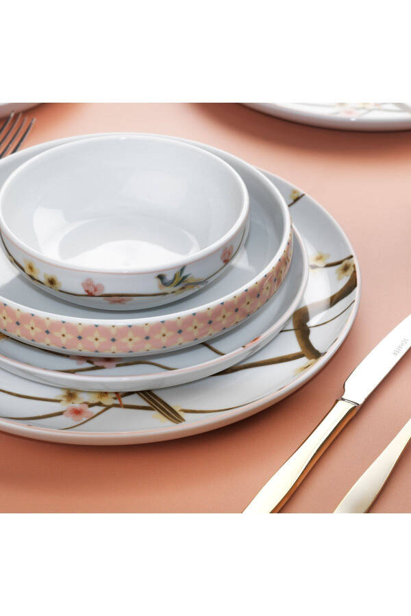 Arty Dinner Set 24 Pieces - Pink - 2