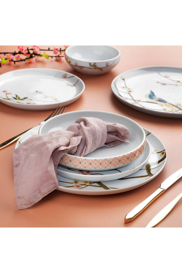 Arty Dinner Set 24 Pieces - Pink - 3