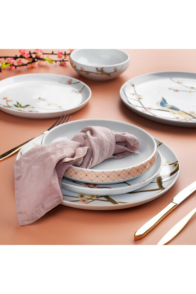 Arty Dinner Set 24 Pieces - Pink - 7