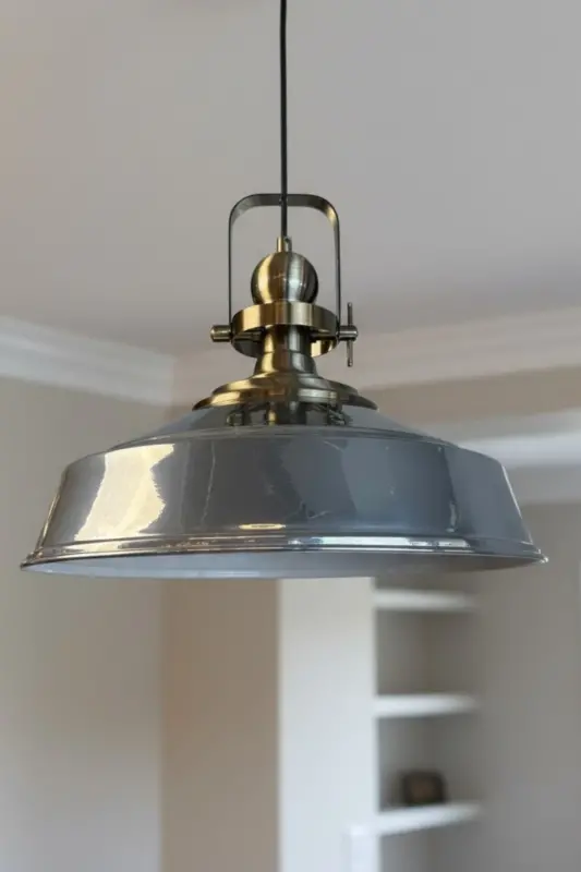 Asaletli Krom Tekli Avize Eskitme Başlık Retro Sarkıt Lamba Restoran Cafe Salon Avizeleri - Krom - 3