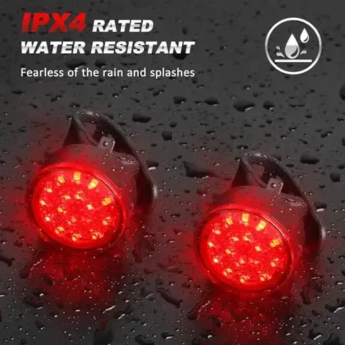 Ascher USB Rechargeable LED Bike Tail Lights 2 Pack, Bright Bicycle Cycling Rear Light, 4 Light Mode Options Safety Bike Light for Adults Kids Men Women Road Mountain(2 USB Cables Included) - 5