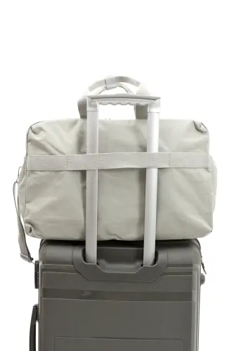 Asco Model Unisex Large Size Waterproof Crinkle Fabric Crossbody and Shoulder Strap Travel Sports Holiday Bag - Gray - YOGII (1)