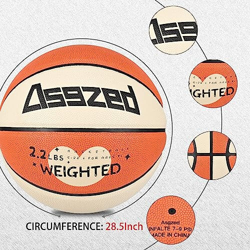 Asgzed 2.2LBS Ağırlıklı Büyük Boy 6 28.5