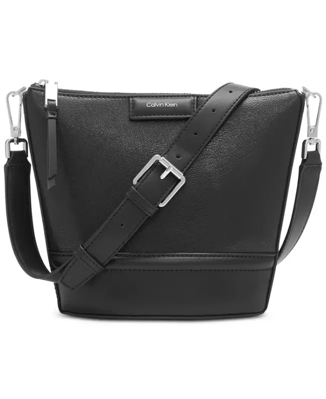 Ash Adjustable Top Zipper Crossbody-Black/silver - 1