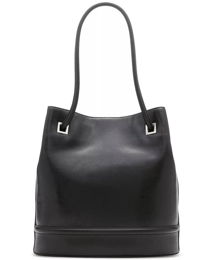 Ash Tote with Magnetic Snap Black/Silver - 3