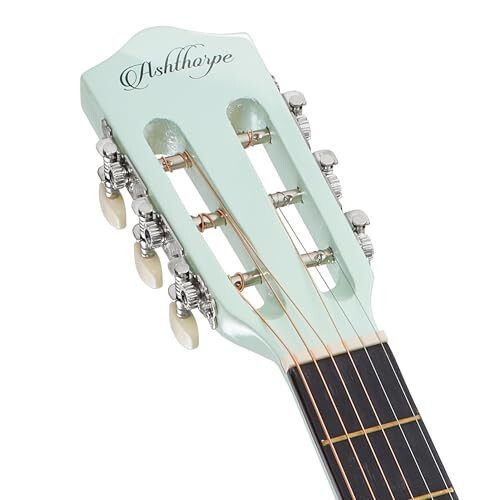 Ashthorpe 38-dyuymli boshlang'ich akustik gitara to'plami (Mint Green), asosiy boshlang'ich to'plami Gig Bag, Strings, Strap, Tuner, Picks - 3