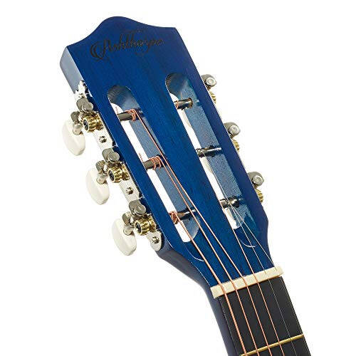 Ashthorpe 38-inch Beginner Acoustic Guitar Package (Blue), Basic Starter Kit w/Gig Bag, Strings, Strap, Tuner, Pitch Pipe, Picks - 3