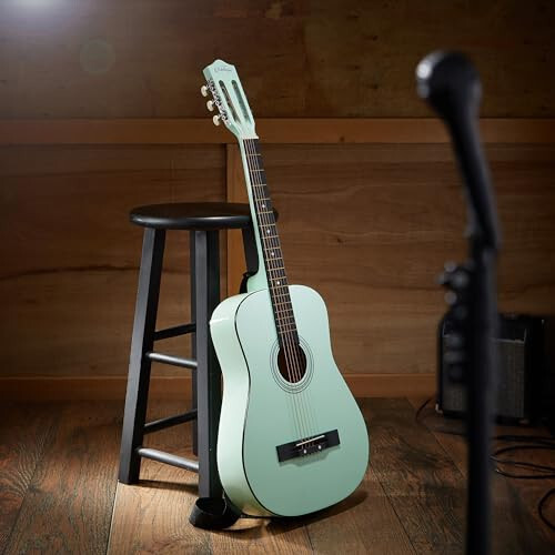 Ashthorpe 38-inch Beginner Acoustic Guitar Package (Mint Green), Basic Starter Kit w/Gig Bag, Strings, Strap, Tuner, Picks - 6