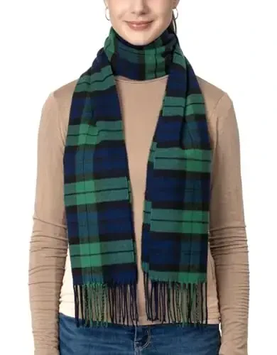 Achillea CasModazoneere Feel Tartan Plaid Scarf - Classic Winter Scarf for Men & Women, Scottish Heritage Holiday Gift - 6