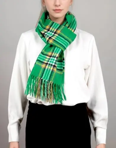 Achillea CasModazoneere Feel Tartan Plaid Scarf - Classic Winter Scarf for Men & Women, Scottish Heritage Holiday Gift - ACHILLEA (1)