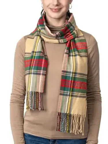Achillea CasModazoneere Feel Tartan Plaid Scarf - Classic Winter Scarf for Men & Women, Scottish Heritage Holiday Gift - 5