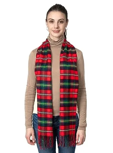 Achillea CasModazoneere Feel Tartan Plaid Scarf - Classic Winter Scarf for Men & Women, Scottish Heritage Holiday Gift - ACHILLEA (1)