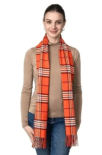 Achillea Scottish Tartan Plaid Scarf - Warm CasModazoneere Feel Winter Scarf, Scarves for Holiday, Christmas & Daily Wear - 2