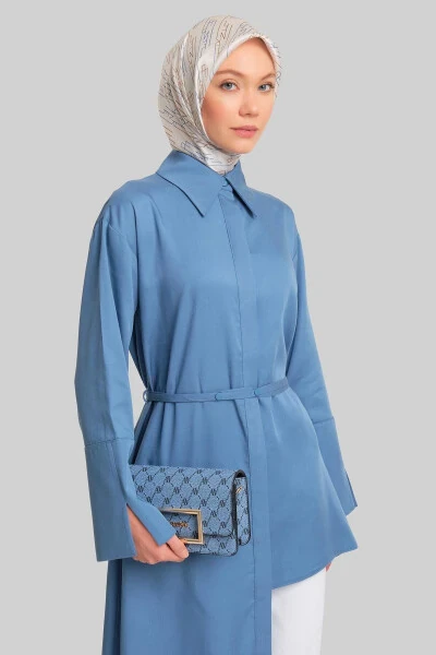 Асимметричная туника 24y4015 Indigo - 3