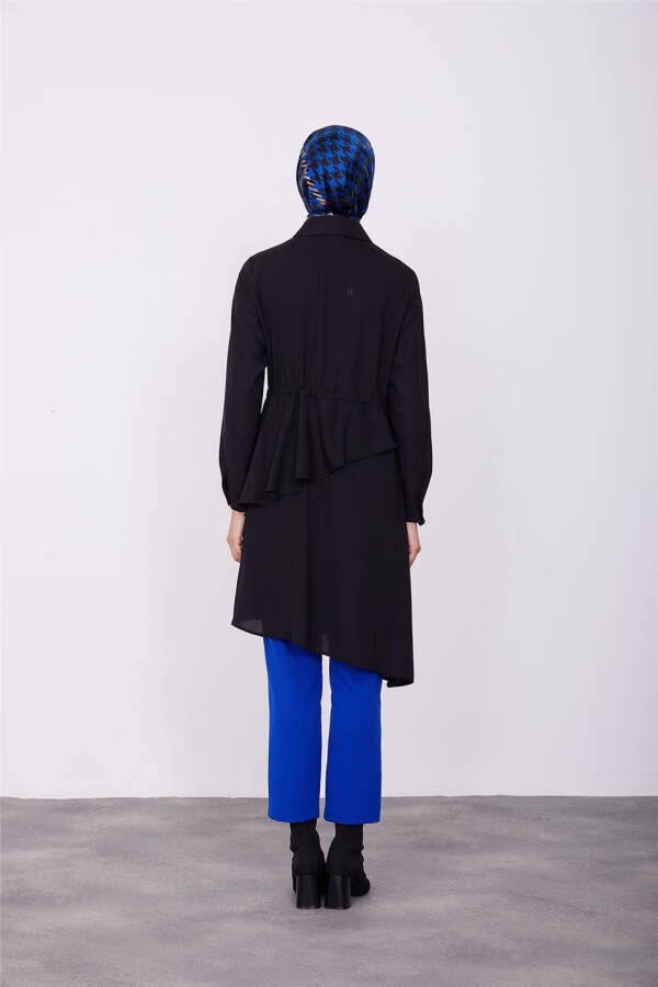 Асимметричная туника с поясом Armine 23K4707 Черный - 10