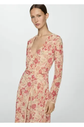 Асимметричное цветочное платье - MANGO WOMAN (1)