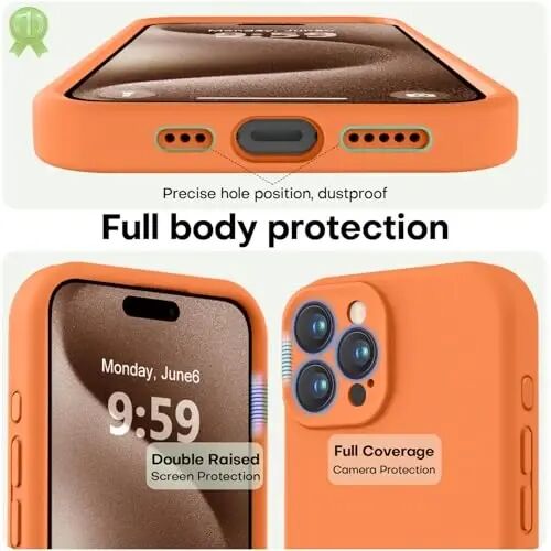Aşk 3000 iPhone 15 Pro Max Kılıfı için Tasarlandı, [Yumuşak Çizilmez Mikrofiber Astar] ile Premium Silikon Darbeye Dayanıklı Koruyucu Telefon Kılıfı Erkek Kadın Kız Çocuk 6,7