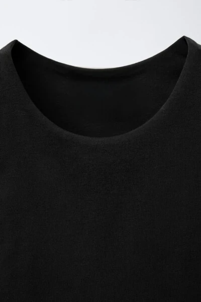 ASKILI CROP TOP-Qora - 3