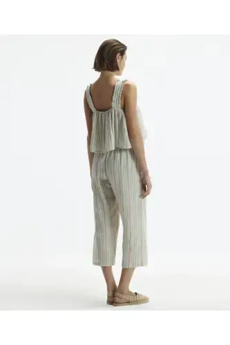 Askılı Dökümlü Bluz-KİREMİT - YARGICI (1)