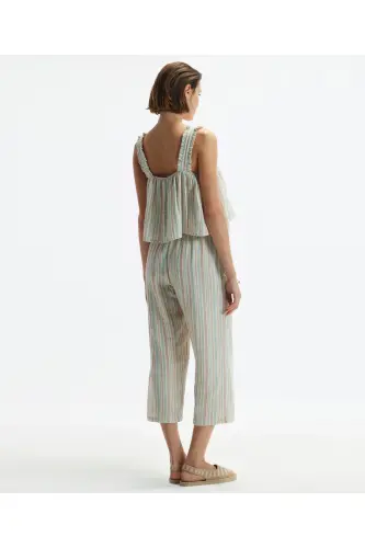 Askılı Dökümlü Bluz-KİREMİT - YARGICI (1)