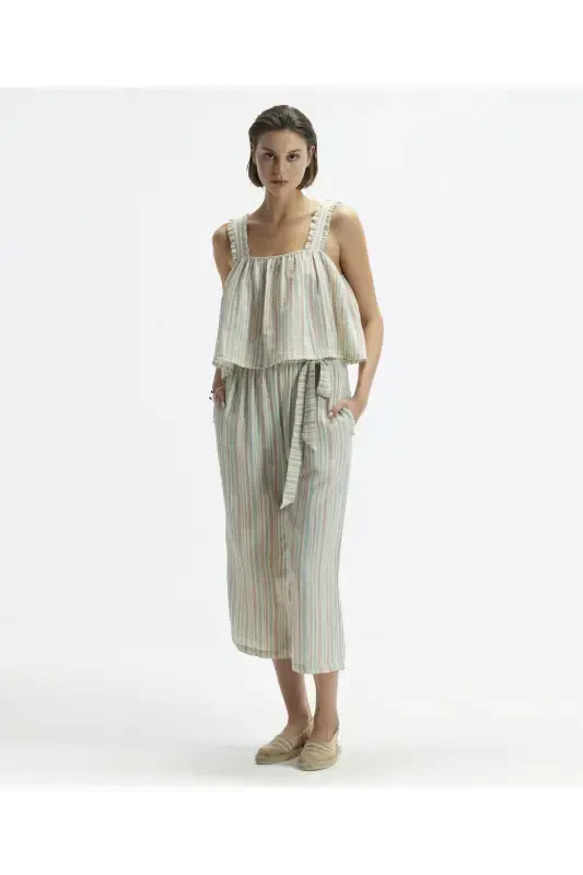 Askili to'kilgan bluz - G'isht - 1