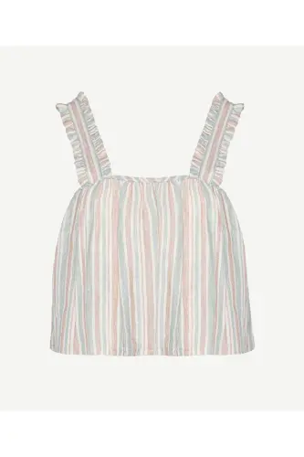 Askili to'kilgan bluz - G'isht - 3