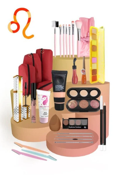 Aslan Burçlarına Özel Makyaj Seti Esmer Ten - MUJGAN