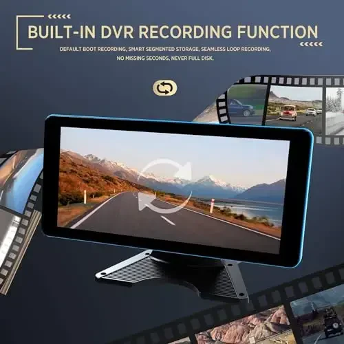 ASLONG 4CH Dash Cam Backup Camera with 9.36