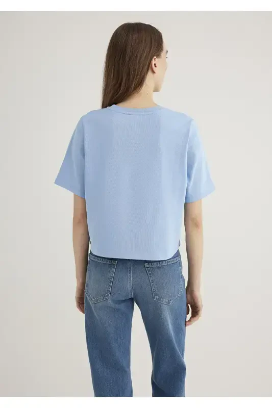 Asosiy futbolka keng bichimli / Bo'sh qulay kesim 1613077-7 - 4