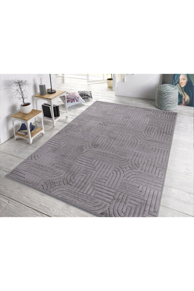 Aspendo Plush Soft Bukle Shaggy Scandinavian Pattern Living Room Kids Bedroom Rug - 3