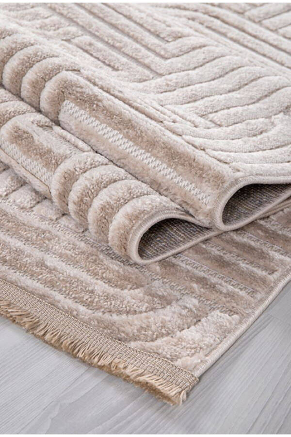 Aspendo Plush Soft Bukle Shaggy Scandinavian Patterned Living Room Kids Bedroom Rug - 1