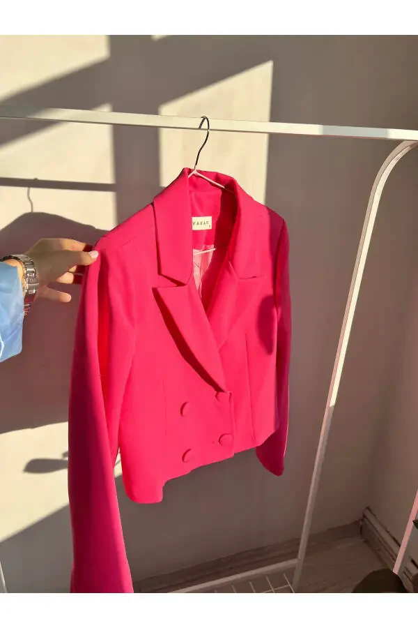 Astarli Kruvaze Qisqa Blazer Ko'ylagi - 1