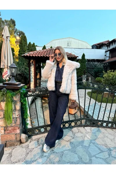 Astarlı Premium Kürk-Krem - BOUTIQUE