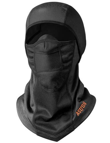 AstroAI Ski Mask Windproof Balaclava for Cold Weather, Winter Face Mask Breathable Stretchable for Skiing, Snowboarding, Black - 7