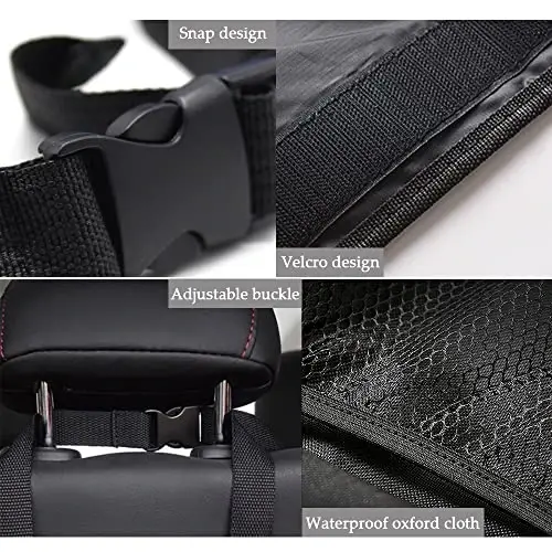 ASUBHA Car Trunk Organizer and Storage, Large Capacity Backseat Trunk Organizer Car Accessories, Collapsible Car Storage Bag with 8 Pocekt, Backseat Car Organizer for SUV/MPV/Truck - 4