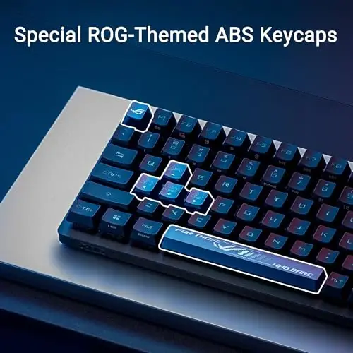 ASUS ROG Strix Scope II 96 RX Wireless Optical Gaming Keyboard – 96% Full-Size, Tri-Mode Connectivity, Pre-lubed ROG RX Red Linear Switches PBT Keycaps, RGB, PC/Mac Support - Black - 5