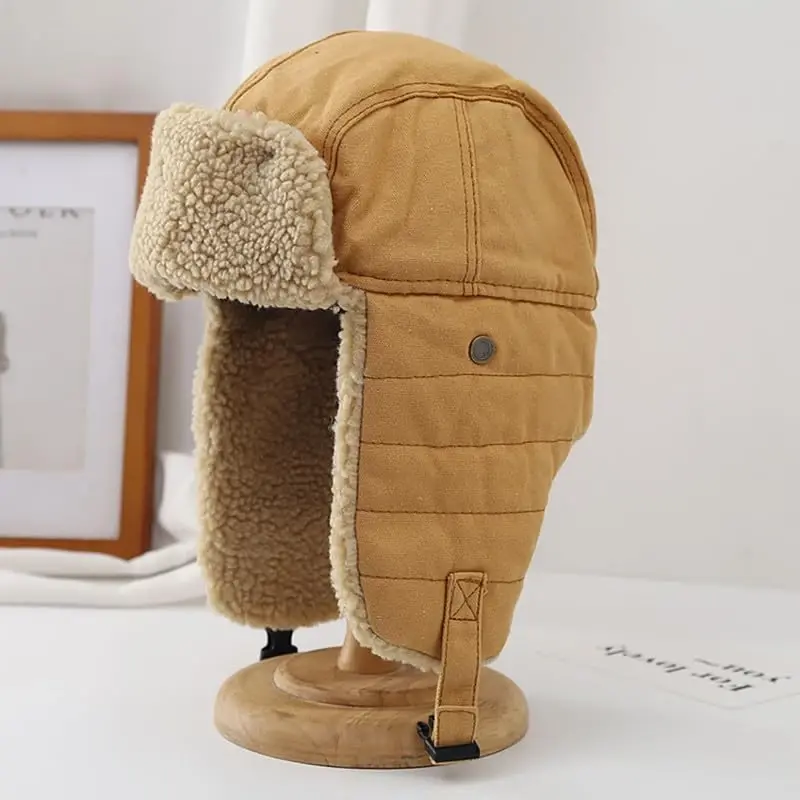 ASWER Trapper Warm Russian Trooper Hat Winter Skiing Cap Women Men Windproof - 2