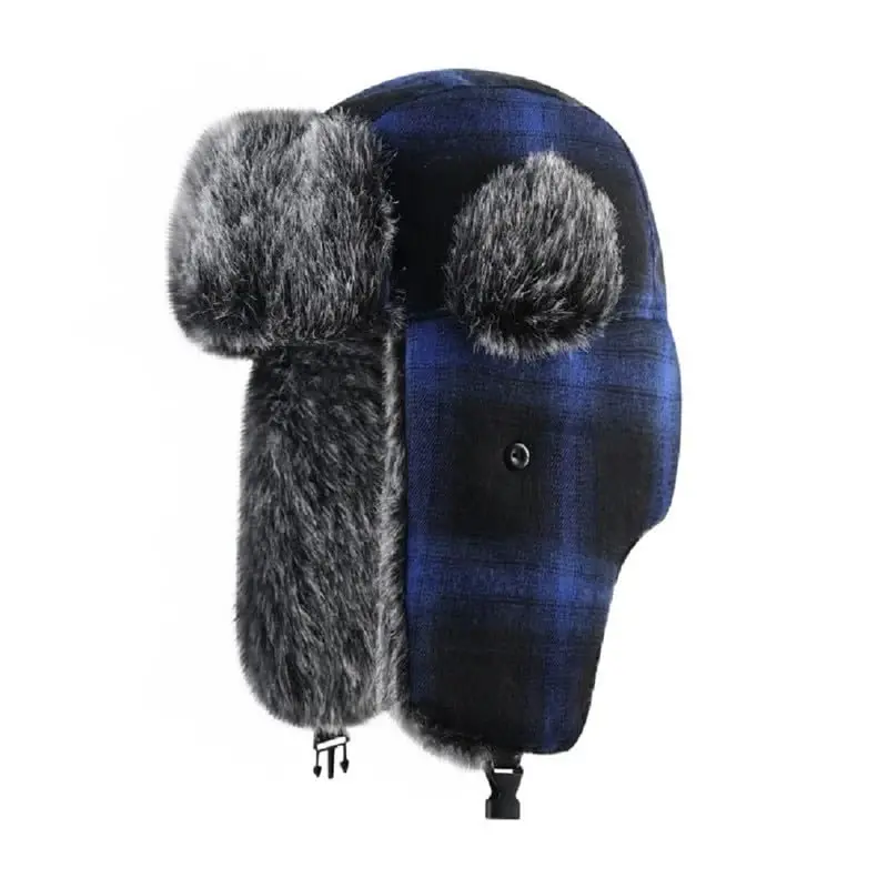 ASWER Trapper Warm Russian Trooper Hat Winter Skiing Cap Women Men Windproof - 2