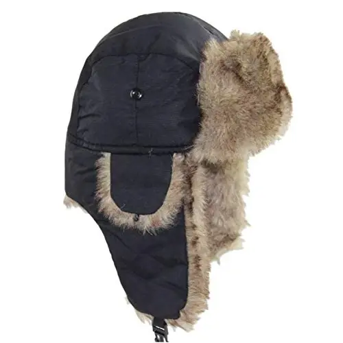 ASWER Trapper Warm Russian Trooper Hat Winter Skiing Cap Women Men Windproof - 1