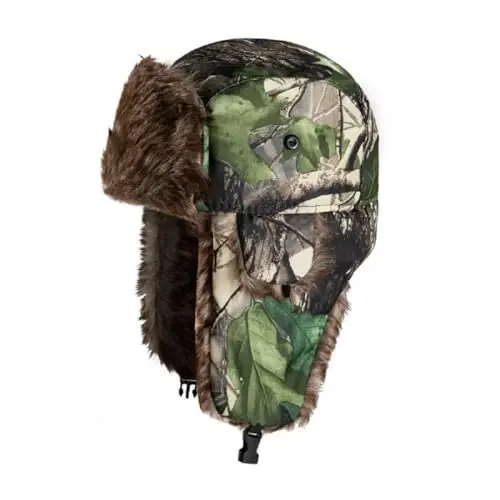 ASWER Trapper Warm Russian Trooper Hat Winter Skiing Cap Women Men Windproof - 1