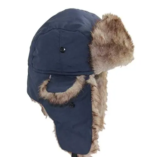 ASWER Trapper Warm Russian Trooper Hat Winter Skiing Cap Women Men Windproof - 1