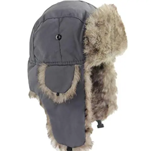 ASWER Trapper Warm Russian Trooper Hat Winter Skiing Cap Women Men Windproof - 1